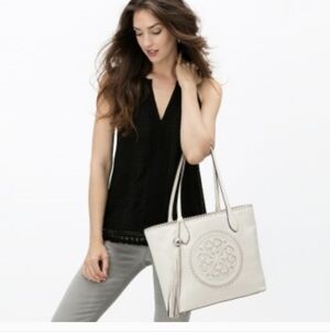 Brighton Ferrara Gabriella Cream Shoulder Bag